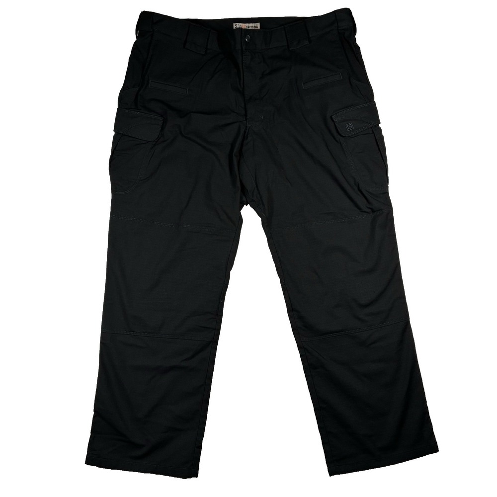 5.11 Tactical Stryke Mens 42x30 Black Cargo Ripstop Durable Workwear 74369